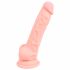 Medische siliconen dildo (18 cm) - natuur