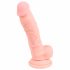 Medische siliconen dildo (18 cm) - natuur