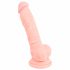 Medische siliconen dildo (18 cm) - natuur