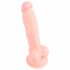 Medische siliconen dildo (18 cm) - natuur