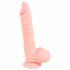 Medische siliconen dildo (21 cm) - natuurlijk