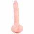 Medische siliconen dildo (21 cm) - natuurlijk