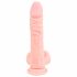 Medische siliconen dildo (21 cm) - natuurlijk