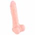 Medische siliconen dildo (21 cm) - natuurlijk