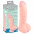 Medisch - siliconen dildo (20cm) - natuurlijk