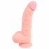 Medisch - siliconen dildo (20cm) - natuurlijk