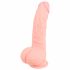 Medisch - siliconen dildo (20cm) - natuurlijk