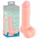 Medische rechte siliconen dildo (20cm) - natuur