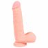 Medische rechte siliconen dildo (20cm) - natuur