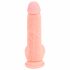 Medische rechte siliconen dildo (20cm) - natuur