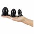 You2Toys - Rekbare Plug Set - 3 stuks (zwart)