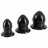 You2Toys - Rekbare Plug Set - 3 stuks (zwart)