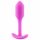 b-vibe Snug Plug 1 - anaal dildo met binnengewicht (55g) - roze