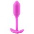 b-vibe Snug Plug 1 - anaal dildo met binnengewicht (55g) - roze