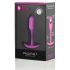 b-vibe Snug Plug 1 - anaal dildo met binnengewicht (55g) - roze