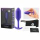 b-vibe Snug Plug 2 - dubbel anale dildo (114g) - paars