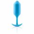 b-vibe Snug Plug 3 - dubbele anale plug (180g) - blauw