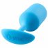 b-vibe Snug Plug 3 - dubbele anale plug (180g) - blauw