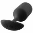 b-vibe Snug Plug 3 - dubbele anale dildo bal (180g) - zwart