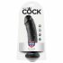 King Cock 8 dildo (20 cm) - zwart