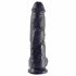 King Cock 10 met ballen dildo (25 cm) - zwart