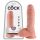 King Cock 8 ballen dildo (20 cm) - natuurlijk