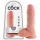 King Cock 8 ballen dildo (20 cm) - natuurlijk