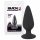 Black Velvet Zwaar - 40g anale dildo (zwart)