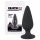 Zwarte Fluweel Zware Anale Dildo - 75g (zwart)