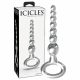 Icicles No. 67 - glazen dildo met ring (transparant)