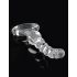 Icicles No. 67 - glazen dildo met ring (transparant)