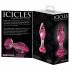 Icicles No. 79 - kegelvormig glazen anale dildo (roze)