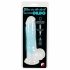 You2Toys Glow in the Dark - zuignap, testikel lichtgevende dildo (blauw)