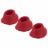 Womanizer Premium M - vervangende zuignap set - rood (3 stuks)