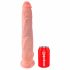 King Cock 14 grote dildo met ballen (35 cm) - naturel