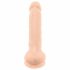 Silexd 7 - zuignap dildo - 17,5cm (natuur)