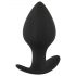 Black Velvet - siliconen buttplug set (3-delig) - zwart