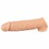 Realistixxx - penis sleeve met ballenring - 16cm (natuurlijk)