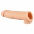 Realistixxx - penis sleeve met ballenring - 16cm (natuurlijk)