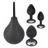 Black Velvet - anale plugset (4-delig) - zwart