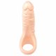 Realistixxx Double F - realistische dildo met penisring (natuurlijk)