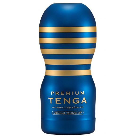 TENGA Premium Origineel - wegwerp masturbator (blauw)