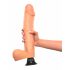 Real Feel Deluxe No.12 - realistische vibrator met ballen (natuurlijk)