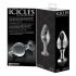 Icicles No. 25 - kegels, glazen anale dildo (transparant)