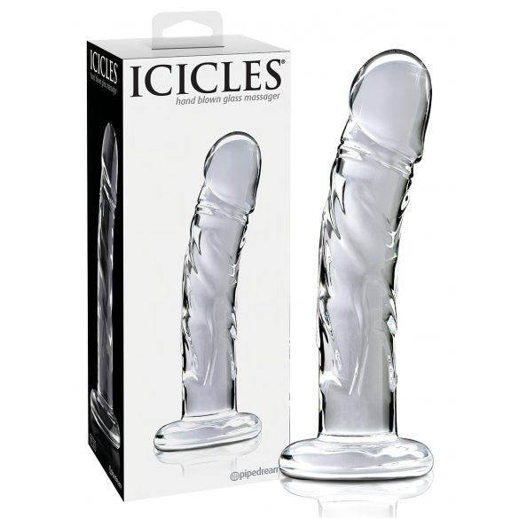 Icicles No. 62 - glazen dildo in de vorm van een penis (transparant)