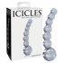 Icicles No. 66 - gebogen, bolvormige, glazen dildo (transparant)