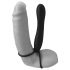 Fetish Double Trouble - tepel- en penisring met anale dildo (zwart)