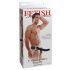 Fetisj Strap-On 8 - holle vibrator (zwart)