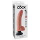 King Cock 9 - Flexibele Vibrator met Zuignap (26 cm) - Huidkleurig