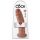 King Cock 10 - grote dildo met zuignap (25 cm) - donkere huidkleur